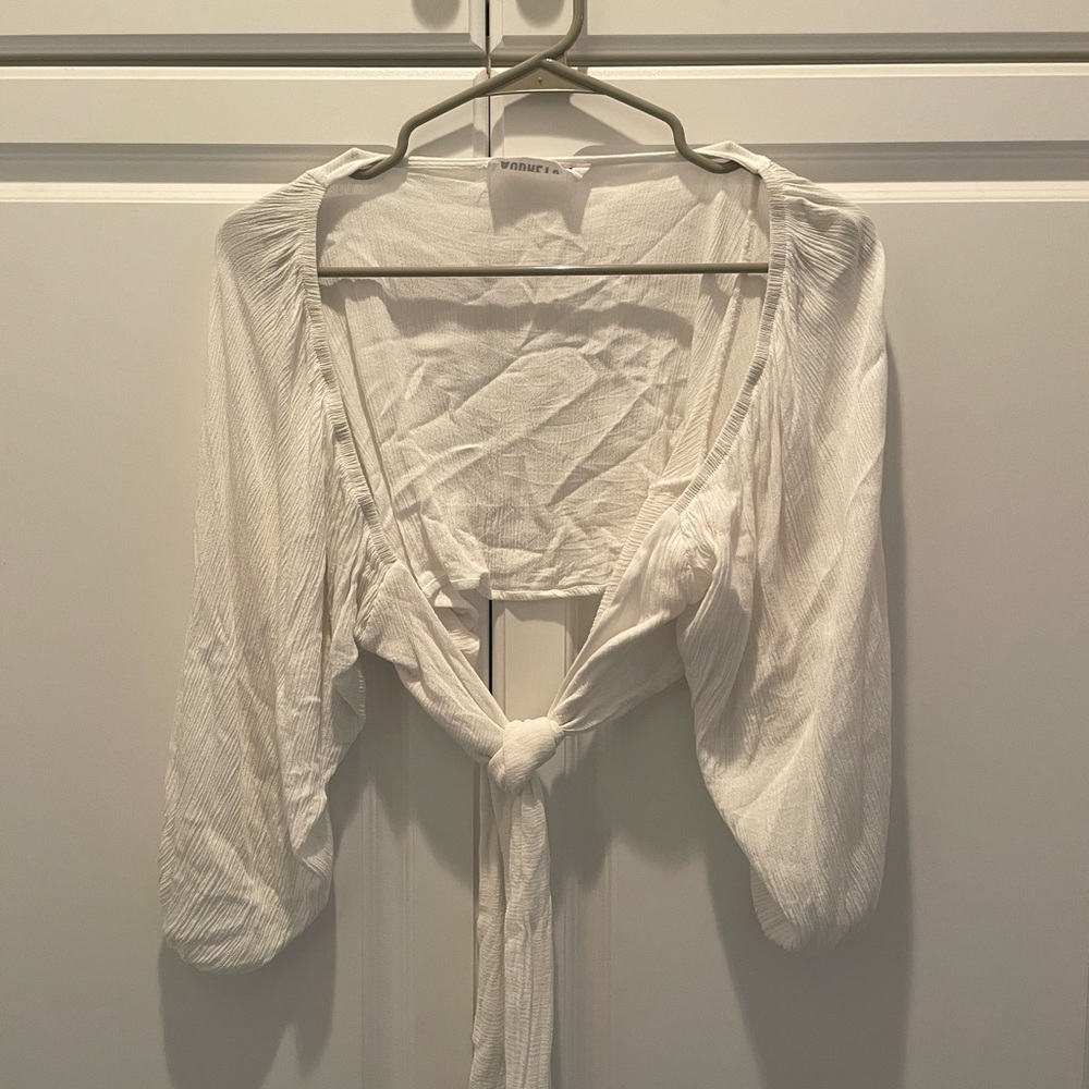 tie front bathing suit cover up